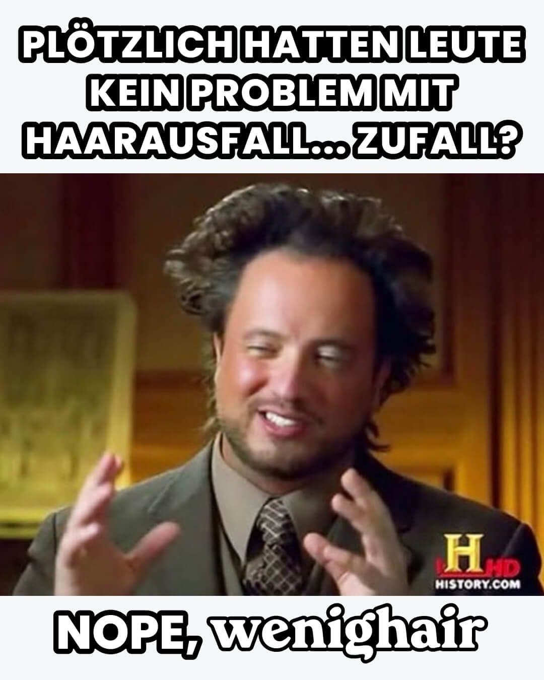 meme haarausfall history guy wenighair