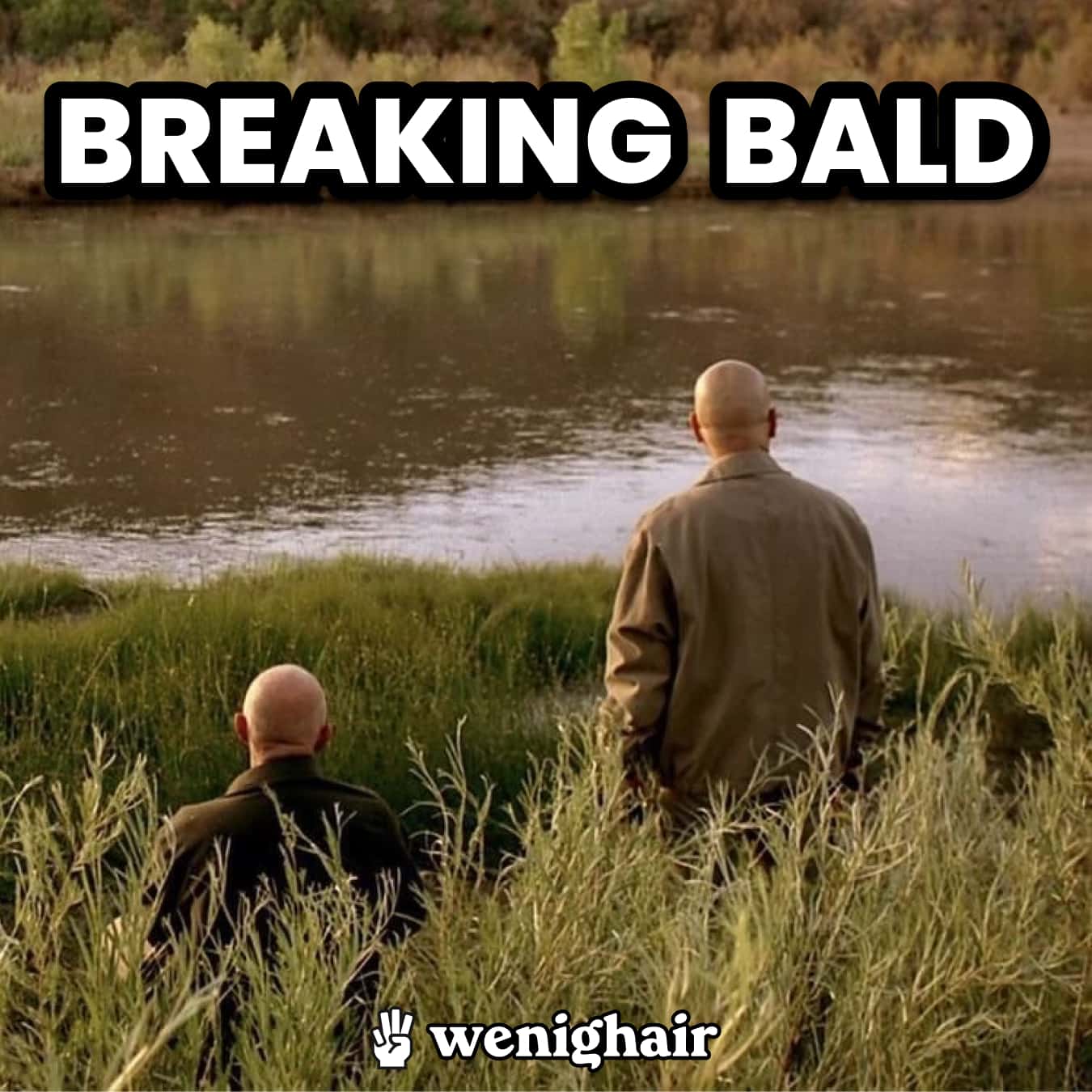 Breaking Bad Meme am See und Glatze